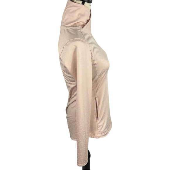 CALIA Womens Long Sleeve Athletic Running Shirt Animal Print Pale Pink - Picture 4 of 13